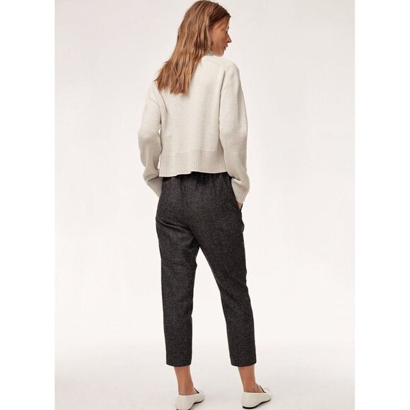 Aritzia BABATON Bowman Cohen Grey Wool Tweed 2 Piece Suit Jacket Pants, Size 0/2 - Picture 14 of 15